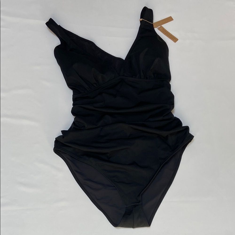 Shapellx Smart Sculp Plunge Cutout One-Piece Swimsuit